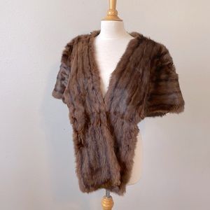 Vintage Mink Stole Cape Lane Bryant
